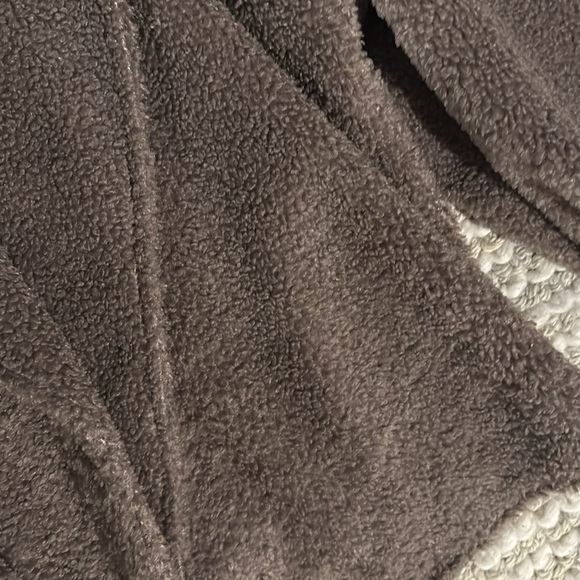 NWT Express Sherpa Blazer in dark‎ taupe, mauve pink Large - Picture 5 of 6